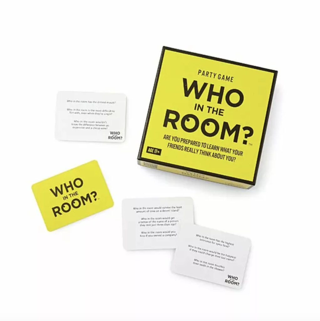 Who in the Room? party game to play with friends